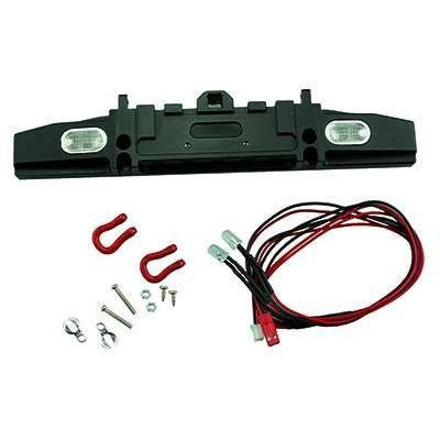 Predný nárazník pre navijak ALU s LED a ťažnými okami  1:10