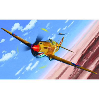 Model Kit letadlo 12235 - TOMAHAWK IIB "ACE OF AFRICAN FRONT" :LE (1:48)