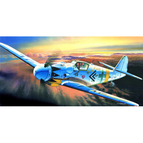 Model Kit letadlo 12454 - MESSERSCHMITT BF109G-14 (1:72)
