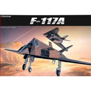 Model Kit letadlo 12475 - F-117A STEALTH FIGHTER/BOMBER (1:72)