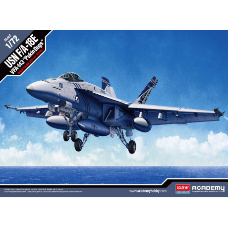 Model Kit letadlo 12547 - USN F/A-18E VFA-143 "PUKIN DOGS" (1:72)