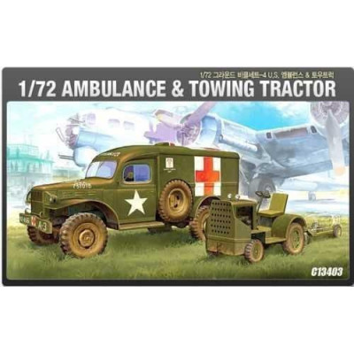 Model Kit military 13403 - US AMBULANCE & TRACTOR (1:72)