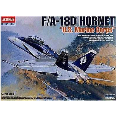 Model Kit letadlo 12422 - F/A 18D HORNET "US MARINES" (1:72)