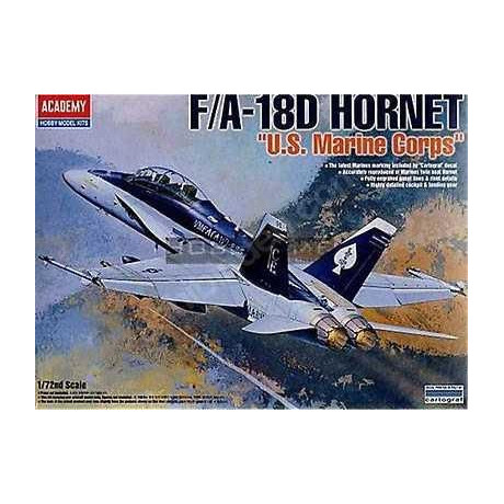 Model Kit letadlo 12422 - F/A 18D HORNET "US MARINES" (1:72)