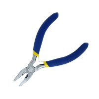 A Modelcraft mini kombinált fogó a barkácsolás, a modellkészítés és számos professzionális és hobbi felhasználás standard eszköze. Kényelmes szigetelt fogantyúk és nyitható rugós pofák a kényelmes munkavégzéshez. Hossza 120mm, súlya 51g. 