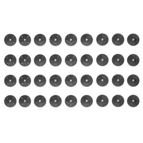 Plastové pístky tlumičů, 9 verzí po 4 ks.