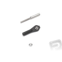 2 mm-es lyukkal ellátott gömbcsappal ellátott nejlonhüvely a súrlódásmentes mozgáshoz. M3-as menet a nylonhüvelyben. Tartalmazza az acél rúdcsatlakozót M3-as menettel (KAV0130A) és M3-as anyát... 10 darabos csomag.