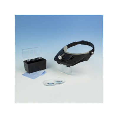 Lightcraft čelenka s lupou a LED osvětlením (set)