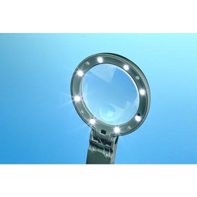 Lightcraft lupa s LED osvětlením a sklopným stojánkem