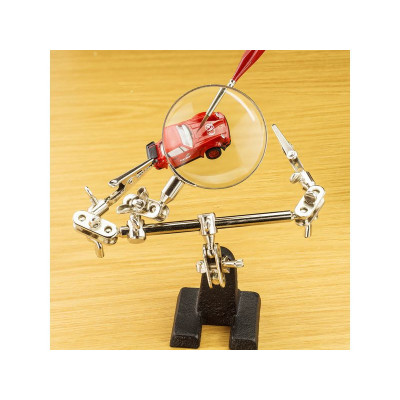 Modelcraft stojánek s lupou a svorkami