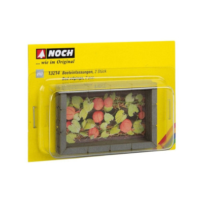 Obrubníky k záhonom, 6,5 x 4 cm, 2 ks  NO13214