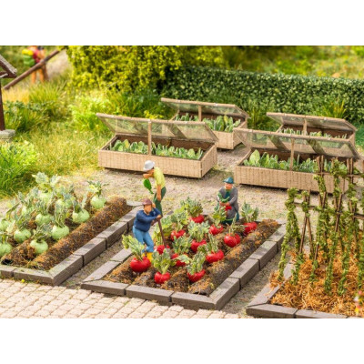 Obrubníky k záhonom, 6,5 x 4 cm, 2 ks  NO13214