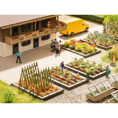 Obrubníky k záhonom, 6,5 x 4 cm, 2 ks  NO13214