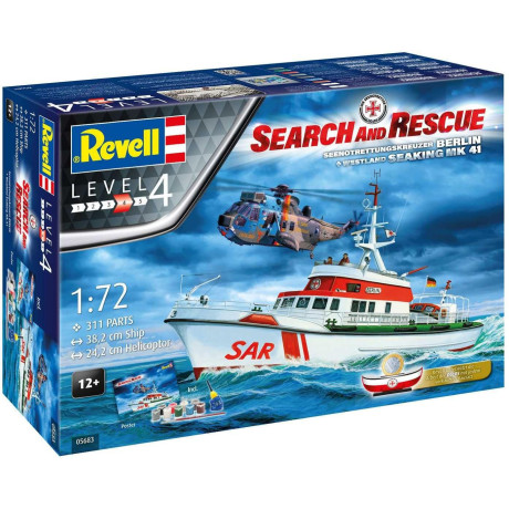 Gift-Set SAR 05683 - DGzRS Arkona + Westland Sea King Mk 41 (1:72)