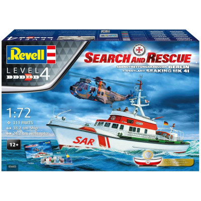 Gift-Set SAR 05683 - DGzRS Arkona + Westland Sea King Mk 41 (1:72)