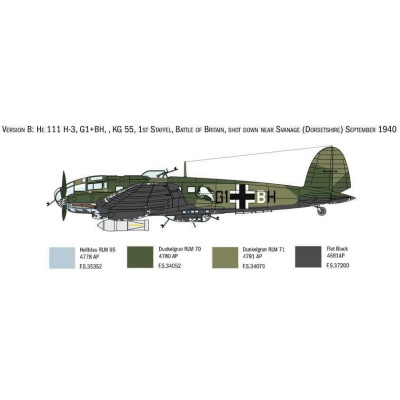 Model Kit letadlo 1436 - HEINKEL HE111H (1:72)