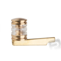 11x20mm-es sárgaréz lámpa - a lámpa átmérője 6 mm, magassága 8 mm.