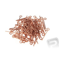Rézhuzal hurok 2 mm átmérőjű szárral, teljes hossza 11 mm (100 db).