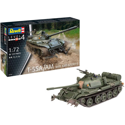 Plastic ModelKit tank 03328 - T-55A/AM with KMT-6/EMT-5 (1:72)
