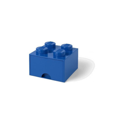 LEGO úložný box s šuplíkem 250x250x180mm - světle růžový