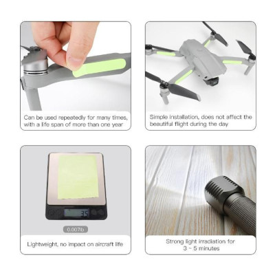 Světelné štítky pro drony