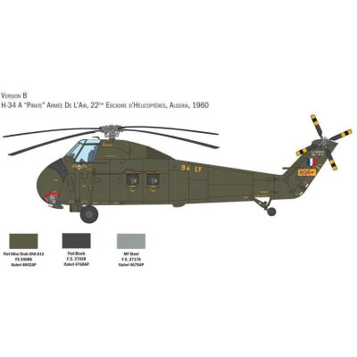 Model Kit vrtulník 2776 - H-34A Pirate /UH-34D U.S. Marines (1:48)