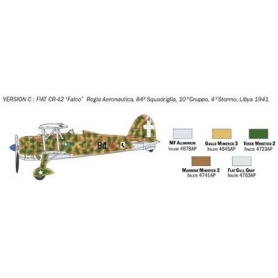 Model Kit letadlo 1437 - FIAT CR.42 Falco (1:72)