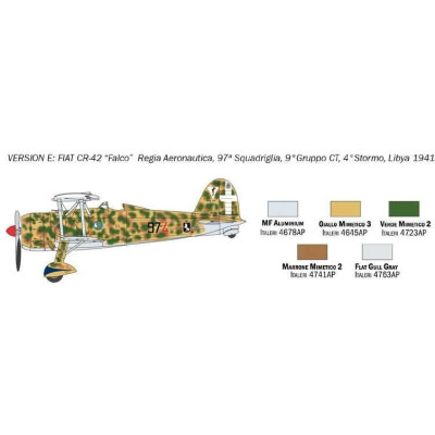 Model Kit letadlo 1437 - FIAT CR.42 Falco (1:72)