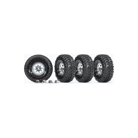 Traxxas kolo 1.9", disk classic chromovaný, pneu Canyon Trail (4)