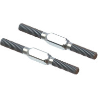 Pótalkatrész RC modellhez Arrma Kraton 1:8: csatlakozó M4x45mm acél, ezüst (2 db).