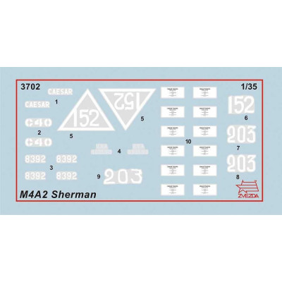 Model Kit tank 3702 - M4 A2 Sherman (1:35)