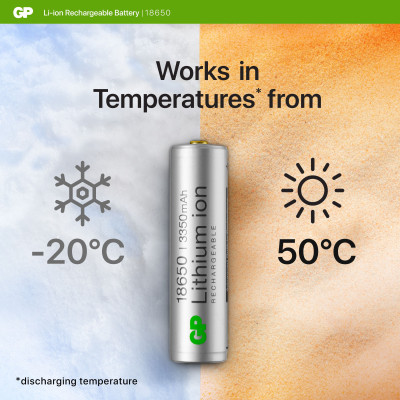 Nabíjacia batéria GP Lithium-ion 18650 3350mAh PCM