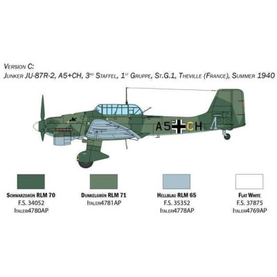 Model Kit letadlo 2807 - Ju-87B Stuka - Battle of Britain 80th Anniversary (1:48)