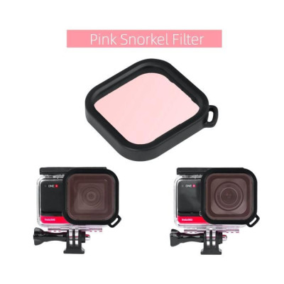 Insta360 ONE R - 4K / 1-INCH Wide Angle Dive Case Lens Filter (Pink)