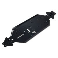 Pótalkatrész RC modellhez Arrma Kraton 1:8: CNC 7075 T6 SWB fekete alumínium alváz.