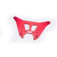 Pótalkatrész RC modellhez Arrma Outcast 8S: lengéscsillapító torony hátul L CNC 7075 T6 alumínium, piros.