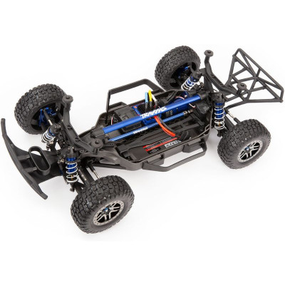 Traxxas výztuha šasi modrá (sada)