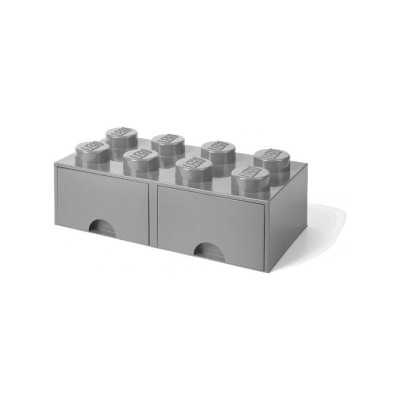 LEGO úložný box s šuplíky 250x500x180mm - žlutý