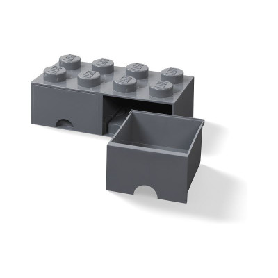 LEGO úložný box s šuplíky 250x500x180mm - černý
