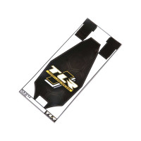 Pótalkatrész RC modell autóhoz TLR 22 5.0 1:10: védőfólia az alvázhoz nyomtatással.