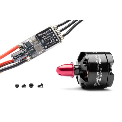 Combo set Telemetrická regulace HOTT 35Amp SBEC + Ultra 2812-1200Kv levotočivý/tlač. (CW)