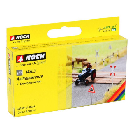 Železničné priecestie Laser Cut minis "Andreaskreuze" NO14303