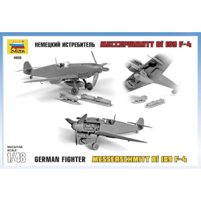 Model Kit letadlo 4806 - Messerschmitt Bf-109 F4 (1:48)