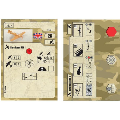 Wargames (WWII) letadlo 6173 - British Fighter "Hurricane Mk-1" (1:144)