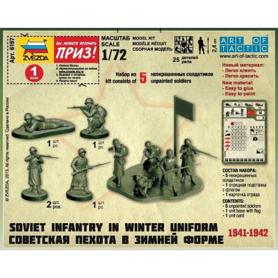 Wargames (WWII) figurky 6197 - Soviet Infantry (Winter Uniform) (1:72)