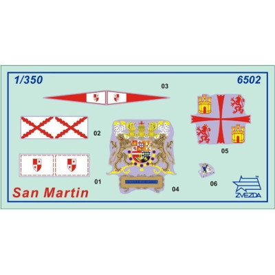 Wargames (TS) loď 6502 - Spanish ship San Martin (1:350)