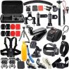 1 x Large Shockproof Carrying Case1 x Chest Belt Strap Mount1 x Head Belt Strap Mount1 x Extendable Handle Monopod1 x Floating Handle Grip1 x 360 degree Rotary Wrist Strap Mount1 x Suction Cup1 x Helmet strap Mount1 x Bicycle Handlebar Holder &amp; 3-way Adjustment Arm1 x 360 degree Rotary Clip Mount1 x Strap1 x Flexible Octopus Stand Tripod1 x Helmet Extension Rod2 x Tripod Mount Adapter1 x Flat Adhesive Mounts12 x Anti-fog Inserts, Reusable2 x Surface J-Hook Buckle1 x Plastics Wrench1 x Gopro 3 Lens Cover3 x Thumb Knob (2 x Long, 1 x Short)2 x Tripod Mount Adapter1 x Safety buckle