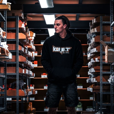 KONECT černá mikina s kapucí - vel."S"