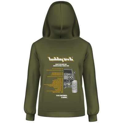 HOBBYTECH TERRA 20Th zelená mikina s kapucí - vel."M"