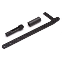 Cserealkatrész a Joysway Focus 2 RC modellhez: hátsó darukészlet karbon.